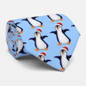 WeihnachtsPinguin Krawatte (Gerollt)
