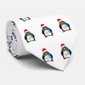 Weihnachtspinguin Krawatte (Gerollt)