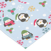 Weihnachtspinguin Kurzer Tischläufer (Ecke)
