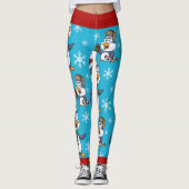 Weihnachtspinguin Leggings (Vorderseite)
