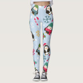 Weihnachtspinguin Leggings (Vorderseite)