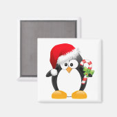 Weihnachtspinguin Magnet (Vorderseite/Rückseite)