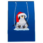 Weihnachtspinguin Mittlere Geschenktüte (Vorderseite)