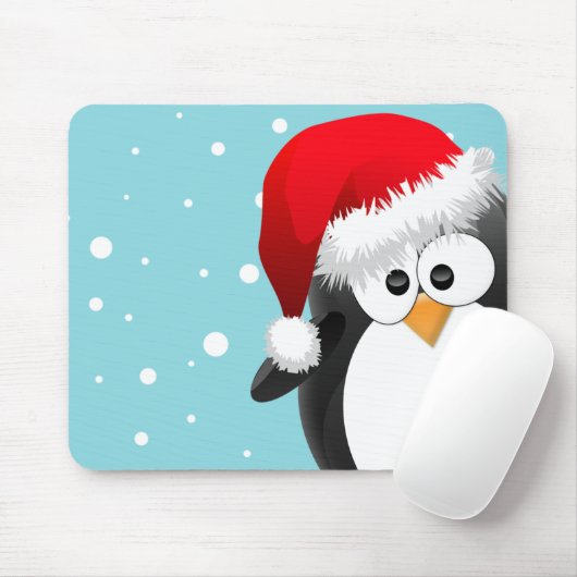 Weihnachtspinguin Mousepad (Mit Mouse)