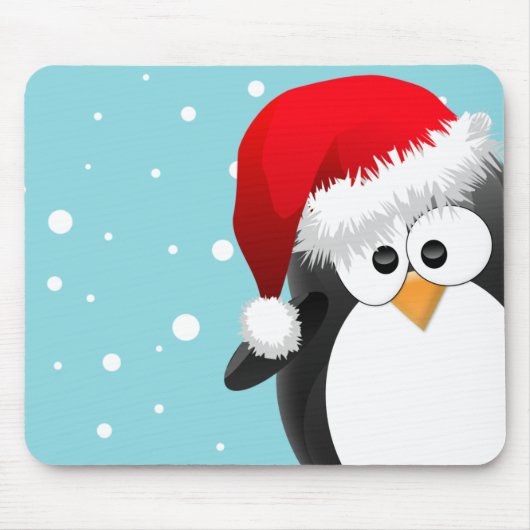 Weihnachtspinguin Mousepad (Vorne)