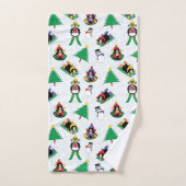 Weihnachtspinguin Ski Badhandtuch Set (Handtuch)