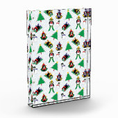 Weihnachtspinguin Ski Fotoblock (Links)