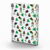 Weihnachtspinguin Ski Fotoblock (Rechts)