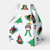 Weihnachtspinguin Ski Geschenkschachtel (Vorderseite)