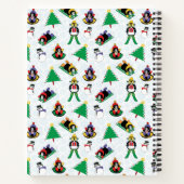 Weihnachtspinguin Ski Notizblock (Rückseite)