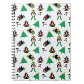 Weihnachtspinguin Ski Notizblock (Vorderseite)