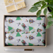 Weihnachtspinguin Ski Seidenpapier (Geschenk)