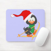 WeihnachtsPinguin-Skifahren Mousepad (Mit Mouse)