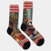 Weihnachtspinguin Socken (Rechts)