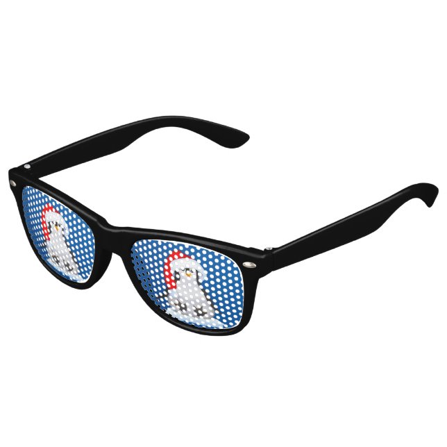 Weihnachtspinguin Sonnenbrille (Schrägansicht)