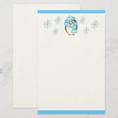 Weihnachtspinguin Stationery Briefpapier (Vorne/Hinten)