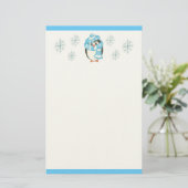Weihnachtspinguin Stationery Briefpapier (Stehend Vorderseite)