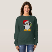 Weihnachtspinguin Sweatshirt (Vorne ganz)