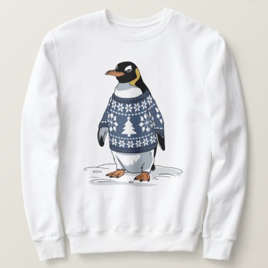 Weihnachtspinguin Sweatshirt (Design vorne)