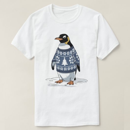 Weihnachtspinguin T-Shirt (Design vorne)