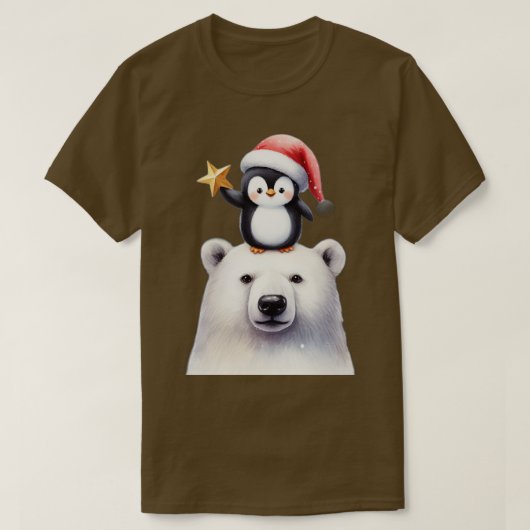 Weihnachtspinguin T-Shirt (Design vorne)