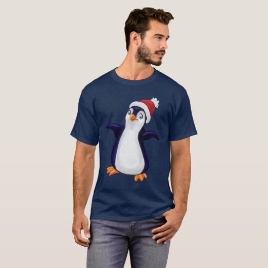 WeihnachtsPinguin T-Shirt (Vorne ganz)