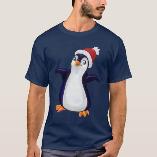 WeihnachtsPinguin T-Shirt (Vorderseite)