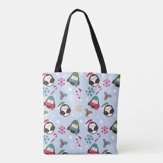 Weihnachtspinguin Tasche (Rückseite)