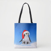 Weihnachtspinguin Tasche (Vorderseite)