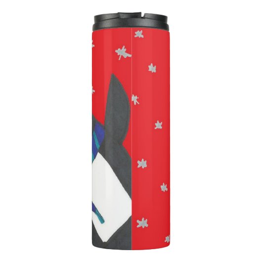 Weihnachtspinguin Thermosbecher (Rückseite)