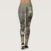 Weihnachtspinguin und Rentierspielzeug Leggings (Rückseite)