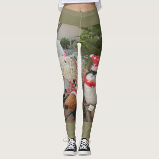 Weihnachtspinguin und Rentierspielzeug Leggings