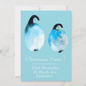 Weihnachtspinguin Weihnachtsfeier Einladung (Vorderseite)
