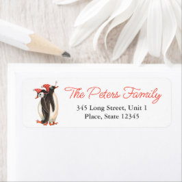 Weihnachtspinguine | Address Return Labels