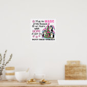 Weihnachtspinguine Brustkrebs Poster (Küche)