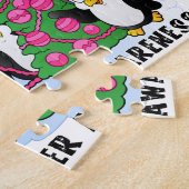 Weihnachtspinguine Brustkrebs Puzzle (Seite)