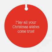 Weihnachtspinguine Custom Ornament (Rückseite)