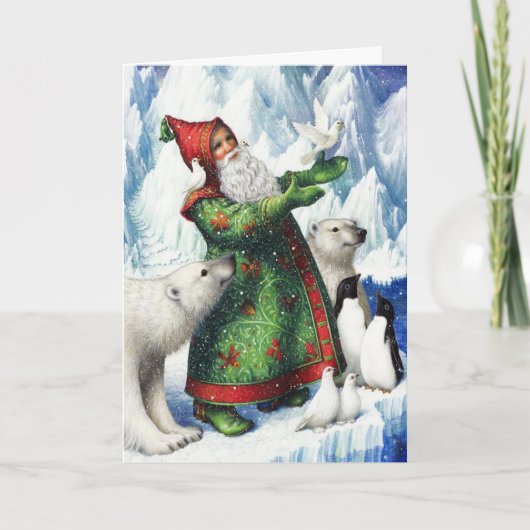 WeihnachtsPinguine! Feiertagskarte (Vorderseite)