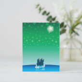 Weihnachtspinguine Feiertagspostkarte (Stehend Vorderseite)