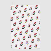 Weihnachtspinguine Golfhandtuch (Vorderseite)