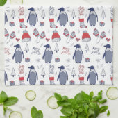 Weihnachtspinguine Hats Gloves Pattern Geschirrtuch (Gefaltet)