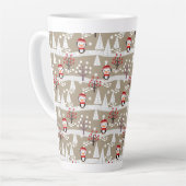 Weihnachtspinguine Latte-Tasse Milchtasse (Linke Ecke)