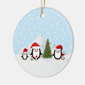 Weihnachtspinguine Ornament (Links)