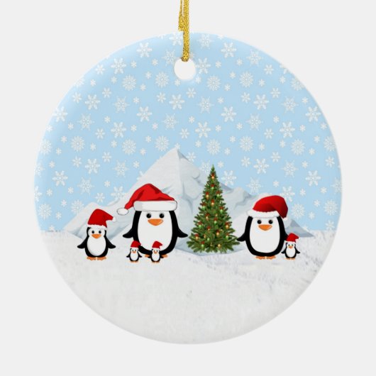 Weihnachtspinguine Ornament (Hinten)