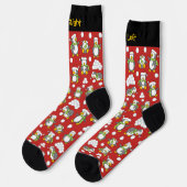 Weihnachtspinguine Pattern Socks Socken (Linkes Detail)