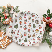 Weihnachtspinguine Rot Grün Pappteller