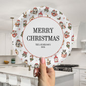 Weihnachtspinguine Rot Grün Pappteller