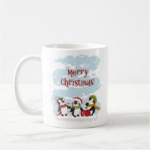 Weihnachtspinguine-Tasse Kaffeetasse (Links)