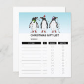 Weihnachtspinguine - Weihnachtsgeschenke - Pläne (Vorne/Hinten)