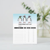 Weihnachtspinguine - Weihnachtsgeschenke - Pläne (Stehend Vorderseite)